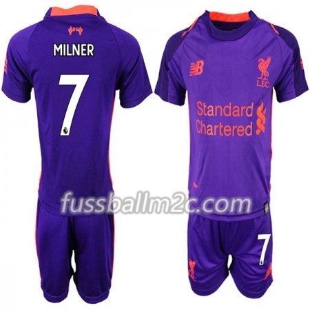 Fußballtrikots Liverpool MILNER 7 Kinder Auswärts Trikotsatz 2018-2019